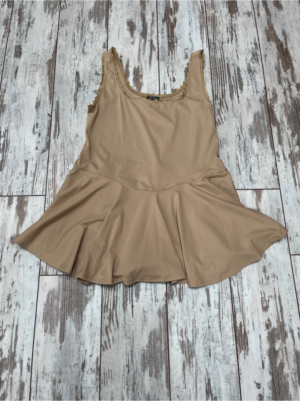 NWT Wild Fable Game Day Lace Drop Waist Skort Dress - XXL Tan - Picture 2 of 14